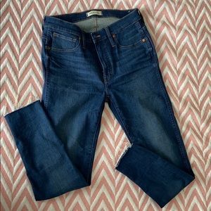 Madewell 9” high rise skinny jeans